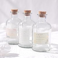 Vista 7 de Magic Season Botellas de vidrio decorativas con tapones de corcho (8.5 fl oz. botellas redondas/2 piezas)