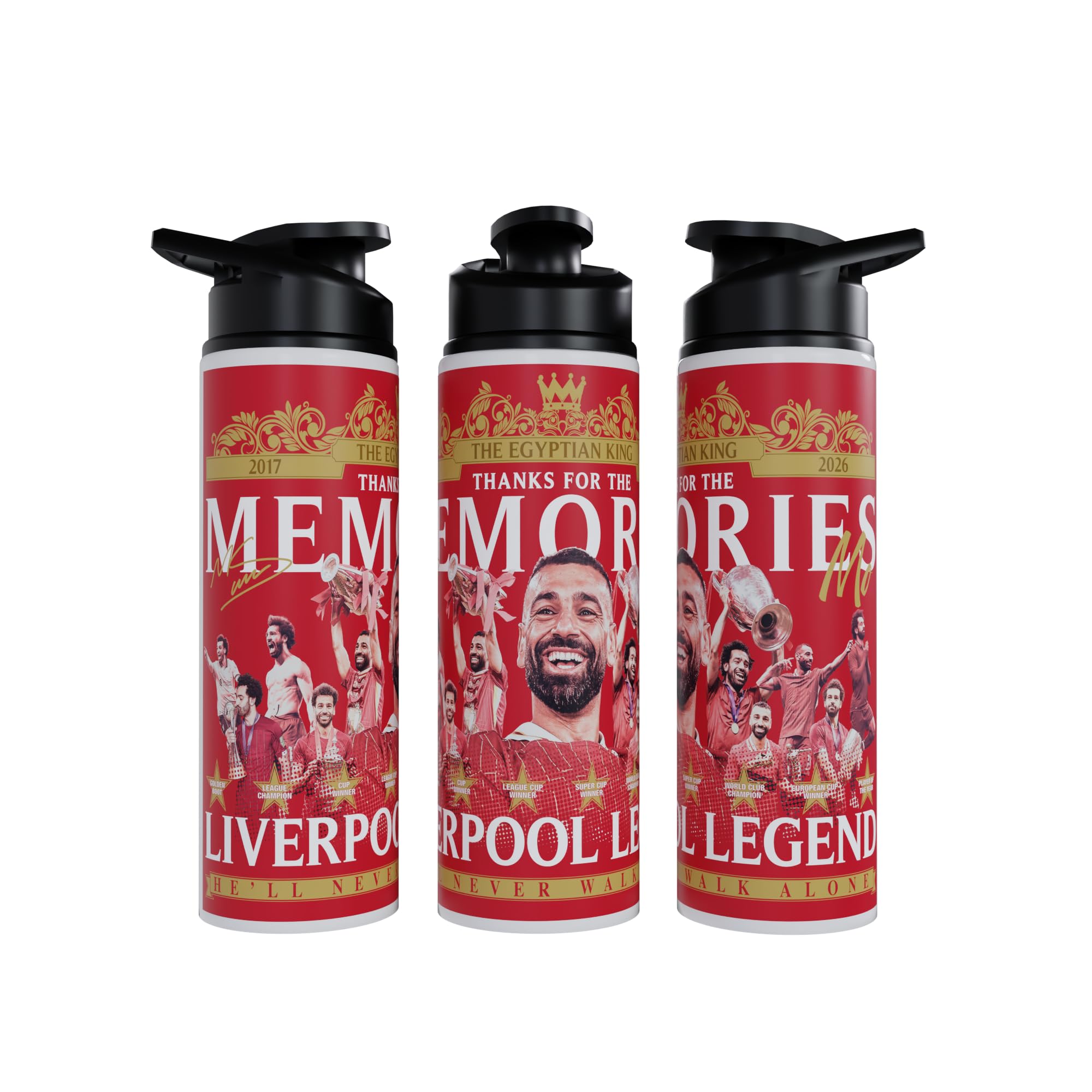 Partisan Liverpool Water Bottle Salah Thanks for the Memories Aluminium (750, Millilitres)