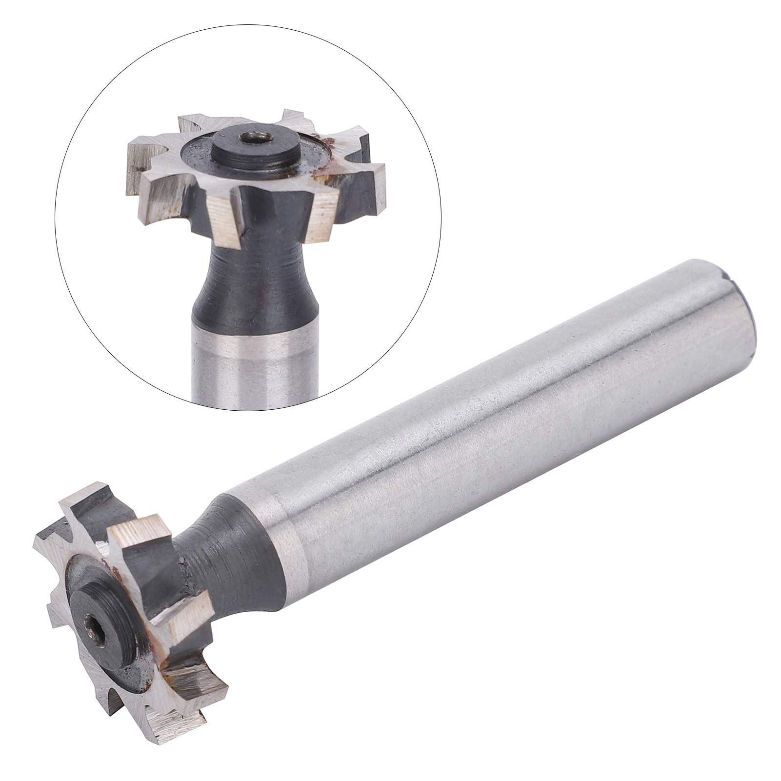 ZAWELIYO High Speed Steel T Slot Cutter 4x19mm Straight Shank for Steel, Aluminum, Copper, HSS T Slot Cutter, with Stable Structure, Long Service Life