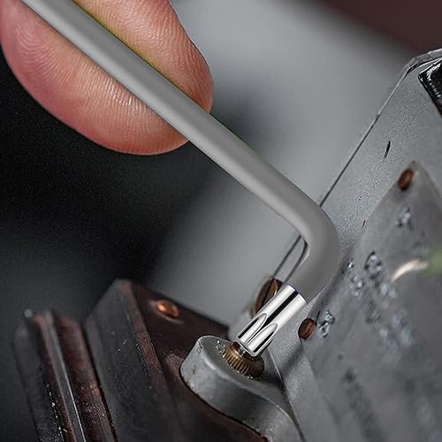 Vista 14 de Juego de llaves hexagonales Allen de 18 piezas, llave Allen de extremo de bola larga y Torx TRX Juego de llaves de color estrella T10-T50 Juego