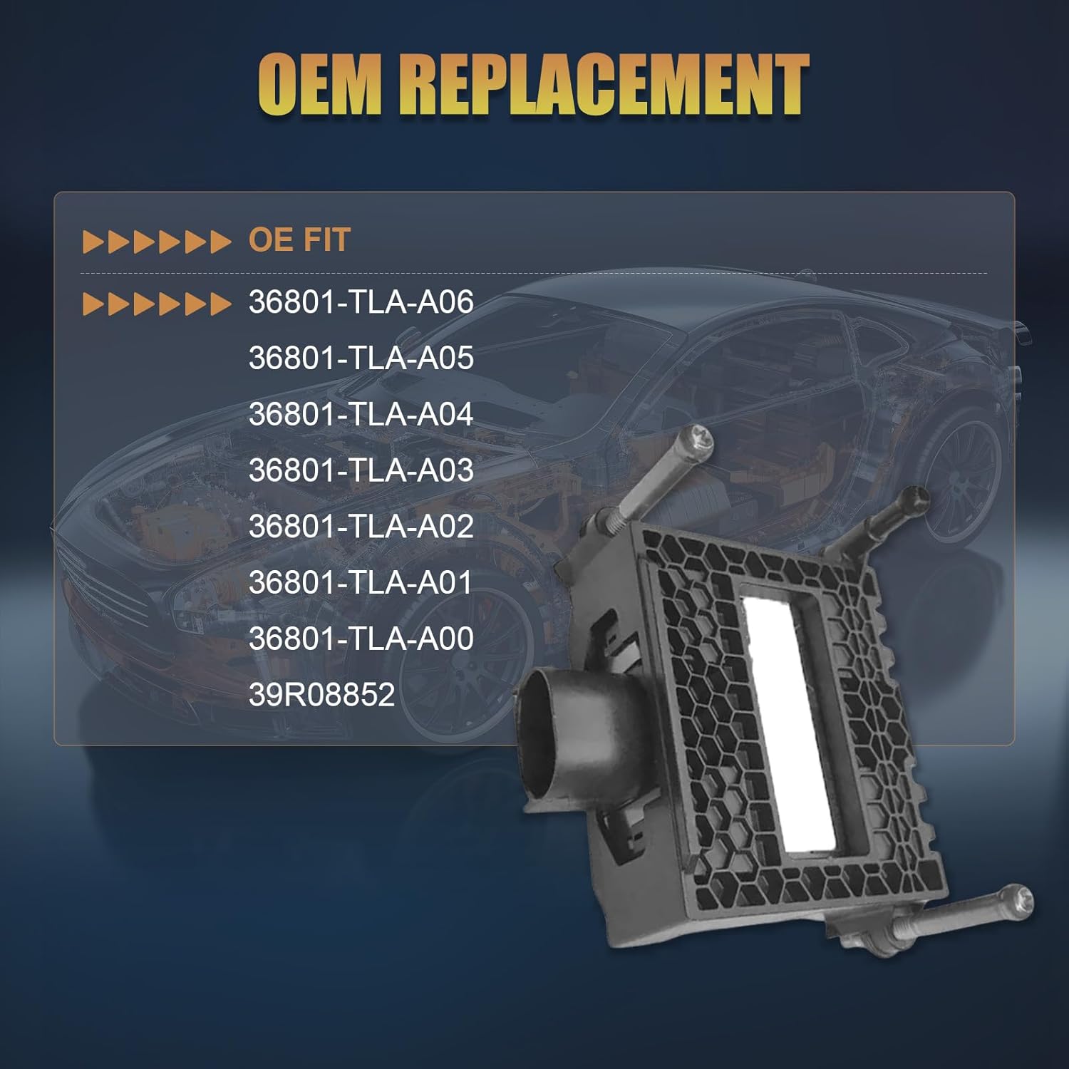 Front Cruise Control Radar Sensor 36801-TLA-A04 Fit for Honda CR-V 2017-2022 aftermarket Part Replace OE 39R08852 36801-TLA-A05 36801-TLA-A06