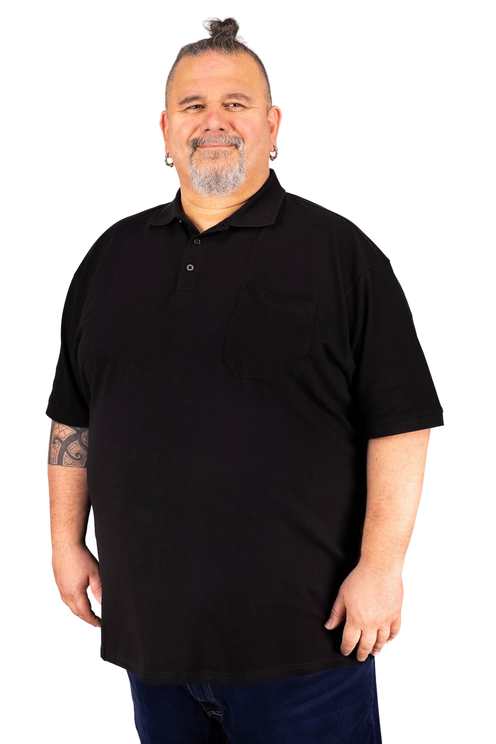 ADAMO Kurzarm Polo Shirt Pique Qualität für Herren in großen Größen bis 10XL