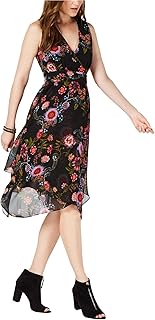 INC Women's Dress A-Line Floral Fit & Flare Daytime Black 10 - Buy now