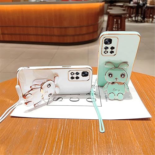 Miniatura 4 de Funda compatible con Redmi Note 11 Pro Phone Cover TPU Silicona Soporte Electrochapado Suave Durable Caída Protección a Prueba de Golpes para Redmi