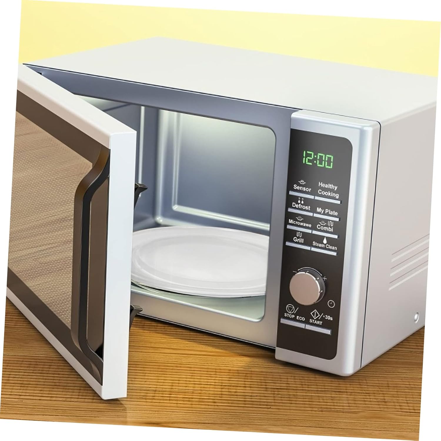 Microwave Glass Plate - Glass Tray Replacement Turntable for Microwave Oven Sturdy Cooking Plate for -term Use Easy to Install and