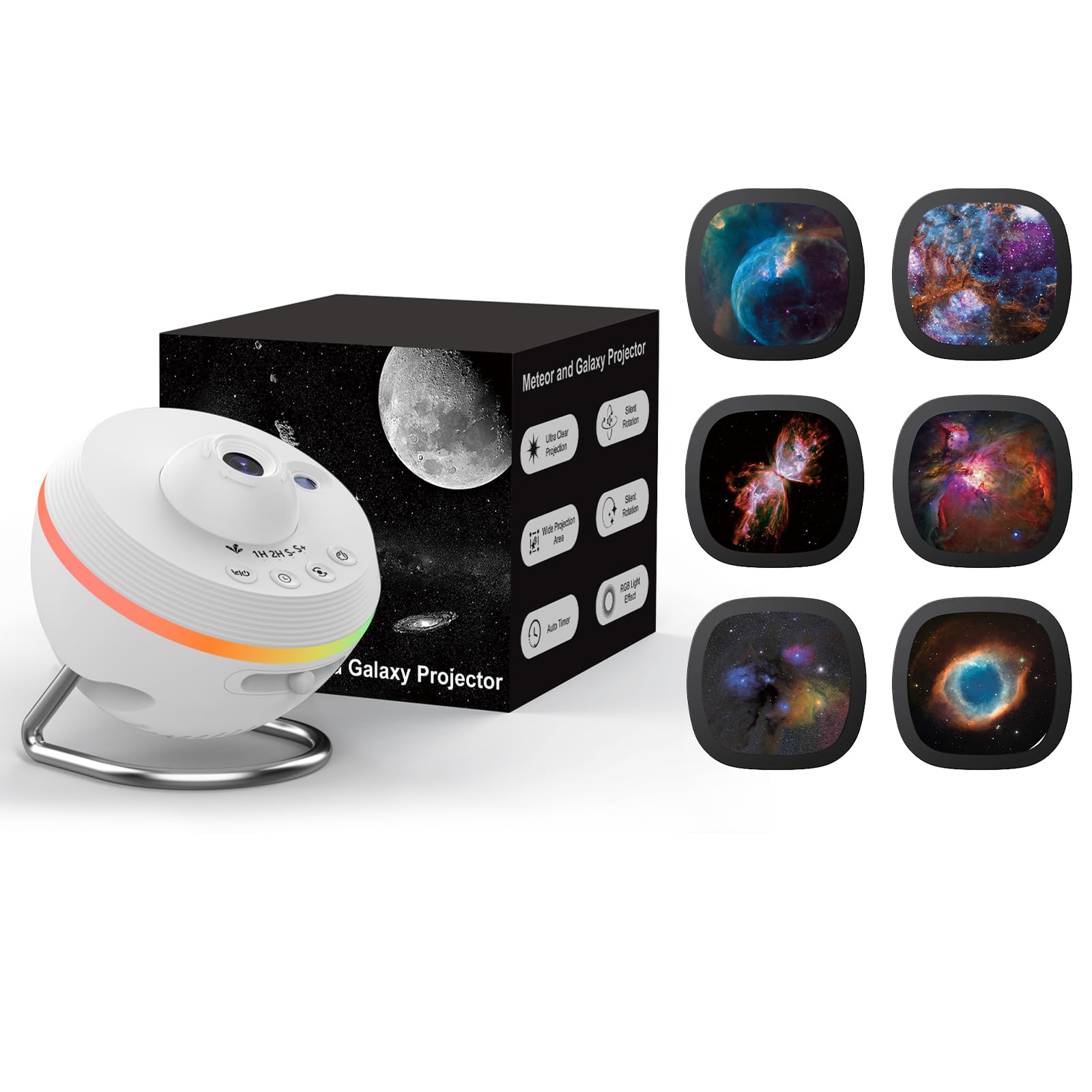Meteor and Galaxy Projector & 2025 Version 6PCS Disc Set - Nebula A