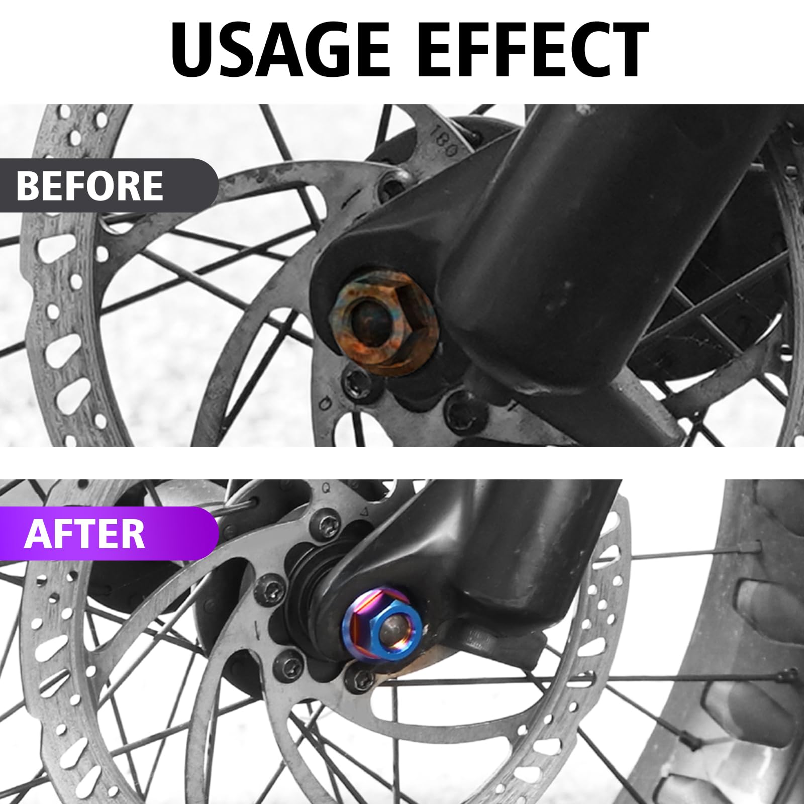 Amazon.com: YIBEICO 2PCS Titanium Front Axle Nuts for Super 73 Z1