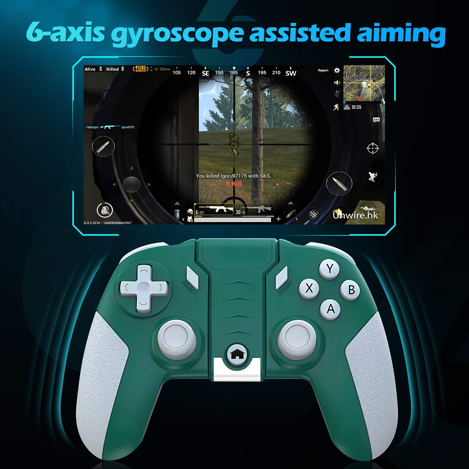 Controlador de Juegos móviles, Controlador de Juegos para Tablet PC de Android, Caja de TV, Gamepad con conexión Tipo C