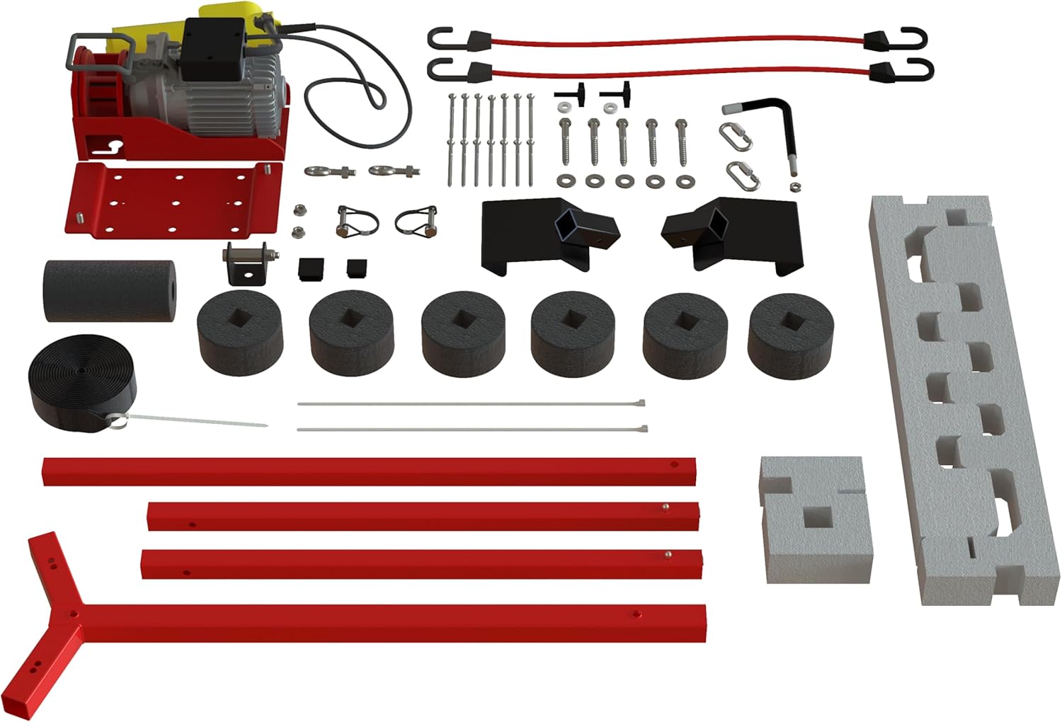 Lange Originals – FORD BRONCO® Hoist-A-Top® – 120V Power Hoist System with Custom Lifting Brackets – Fits 6th Gen Broncos 4 Door Models (2021+) – Easy Garage Hardtop Removal System