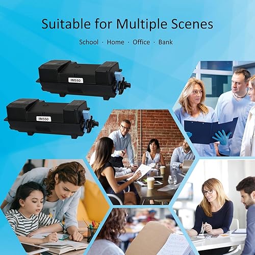 Miniatura 6 de IM550 418477 Cartucho de tóner negro de repuesto para IM550 IM600 para Ricoh IM600SRF IM550F P800 P801 de alta capacidad (25500 páginas, 2 unidades)
