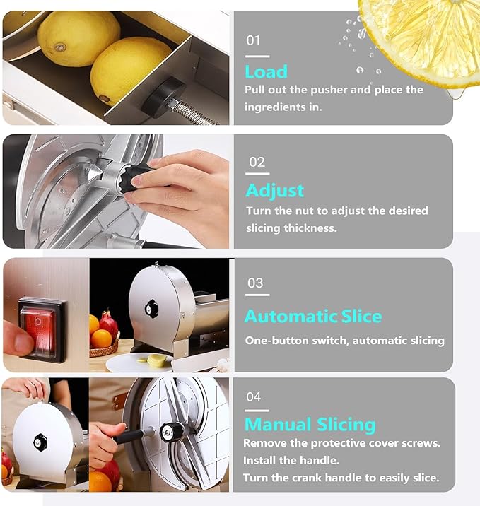 Cortadora de Frutas y Verduras Eléctrica y Manual PRECISTECH miniatura 5