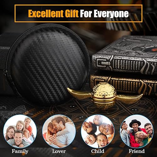 Miniatura 7 de Juguete giratorio dorado para niños y adultos bola fresca para aliviar la ansiedad y el estrés juguete de escritorio de metal silencioso para la