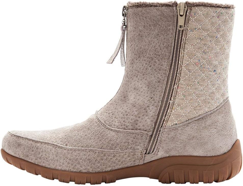 Propet Women's Delaney Mid Zip Boot, Sand, 6 Narrow Narrow US
