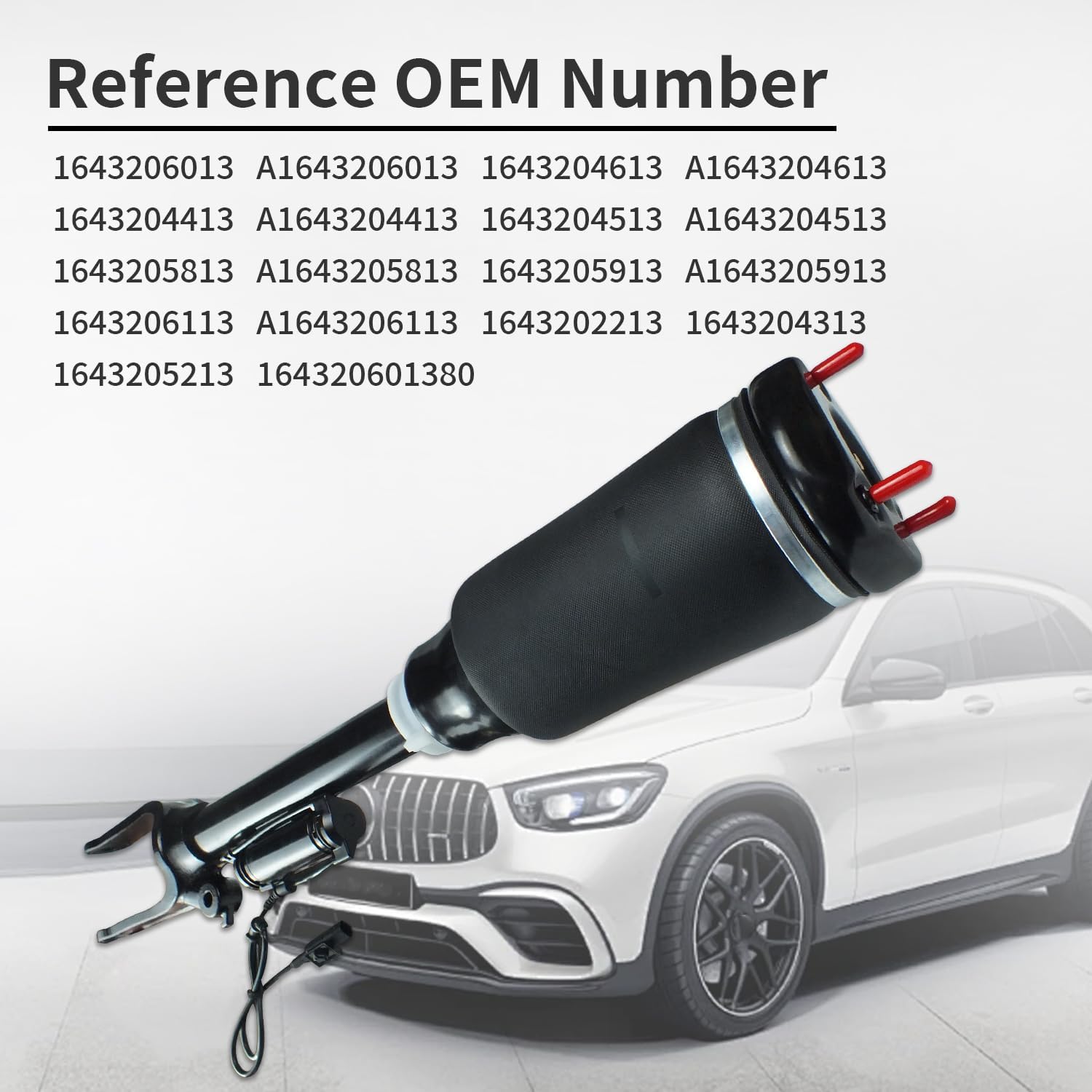 Front Air Suspension Shock Absorber Struts with ADS Fit for Mercedes Benz W164 ML320 ML350 ML450 ML500 ML550 ML63 AMG 2007-2012, X164 GL320 GL350 GL450 GL550 Left/Right (With ADS)