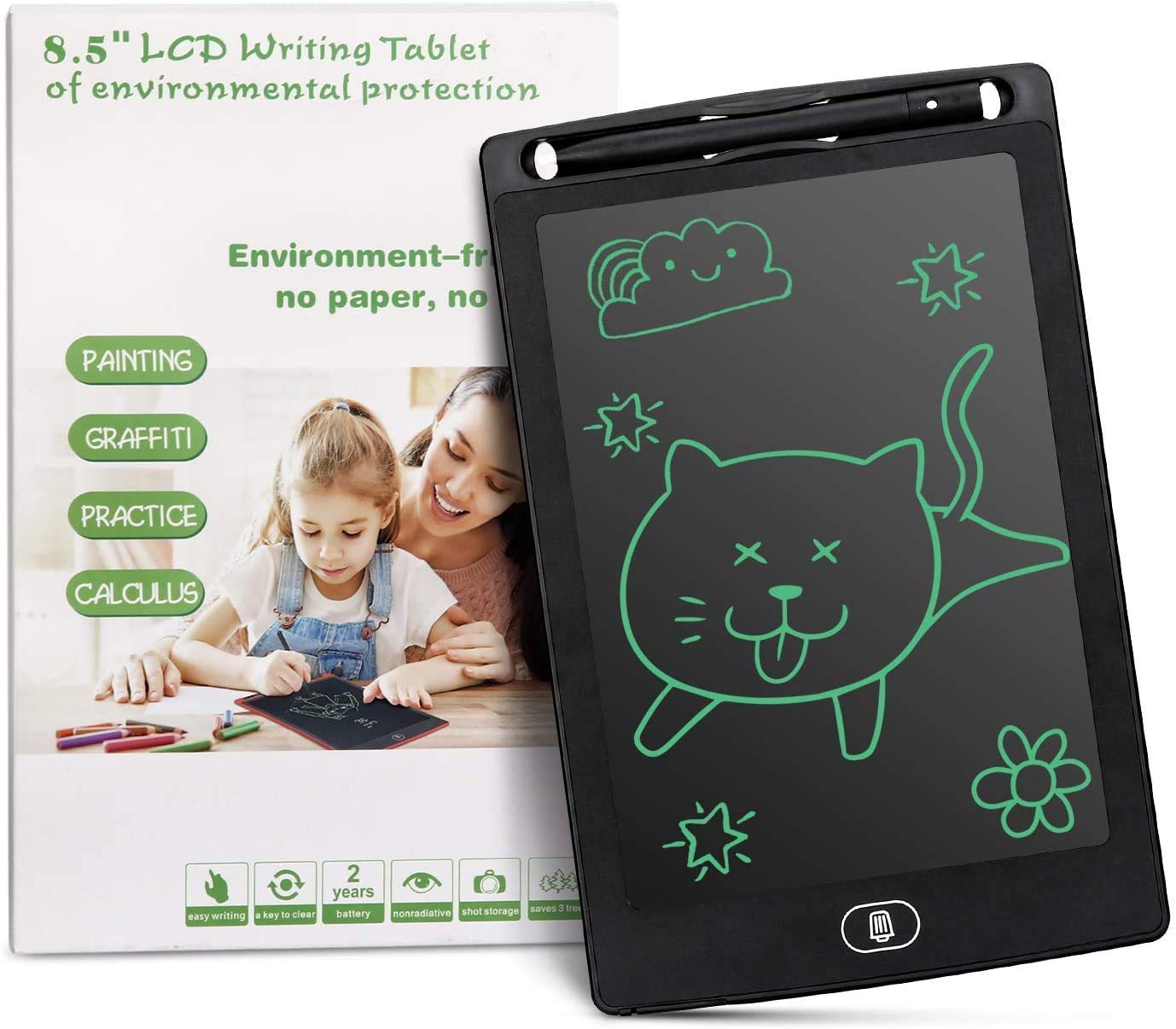 See full amazon price history chart for NOH Creations® LCD Writing Tablet 8.5 Inch Screen/FREE 1 EXTRA BATTERY/CELL/LCD Slate/Writing Tablet/Electronic writing pad/Toys for children writing tablet for girls boys/Drawing Tablet/Remove Button NOH Creations® LCD Writing Tablet 8.5 Inch Screen/FREE 1 EXTRA BATTERY/CELL/LCD Slate/Writing Tablet/Electronic writing pad/Toys for children writing tablet for girls boys/Drawing Tablet/Remove Button (B0BNL9NX19) Amazon Price History, Amazon Price Tracker