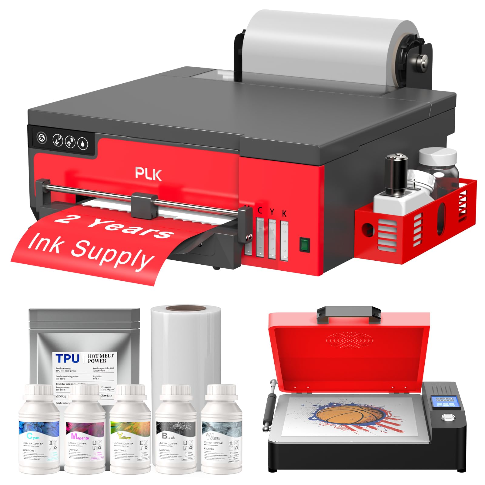 PLK A4 DTF Printer with XP600 Printhead