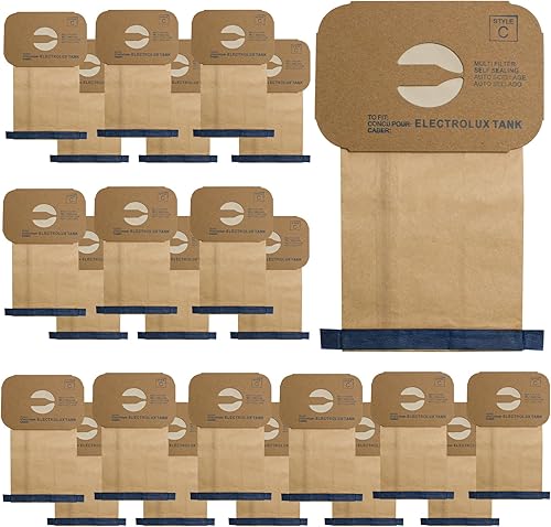 Purzest Paquete de 24 bolsas de barrendero de vacío tipo C para aspiradoras Electrolux tipo C