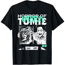 Junji Ito Horror of Tomie High Contrast Panels Horror Manga T-Shirt