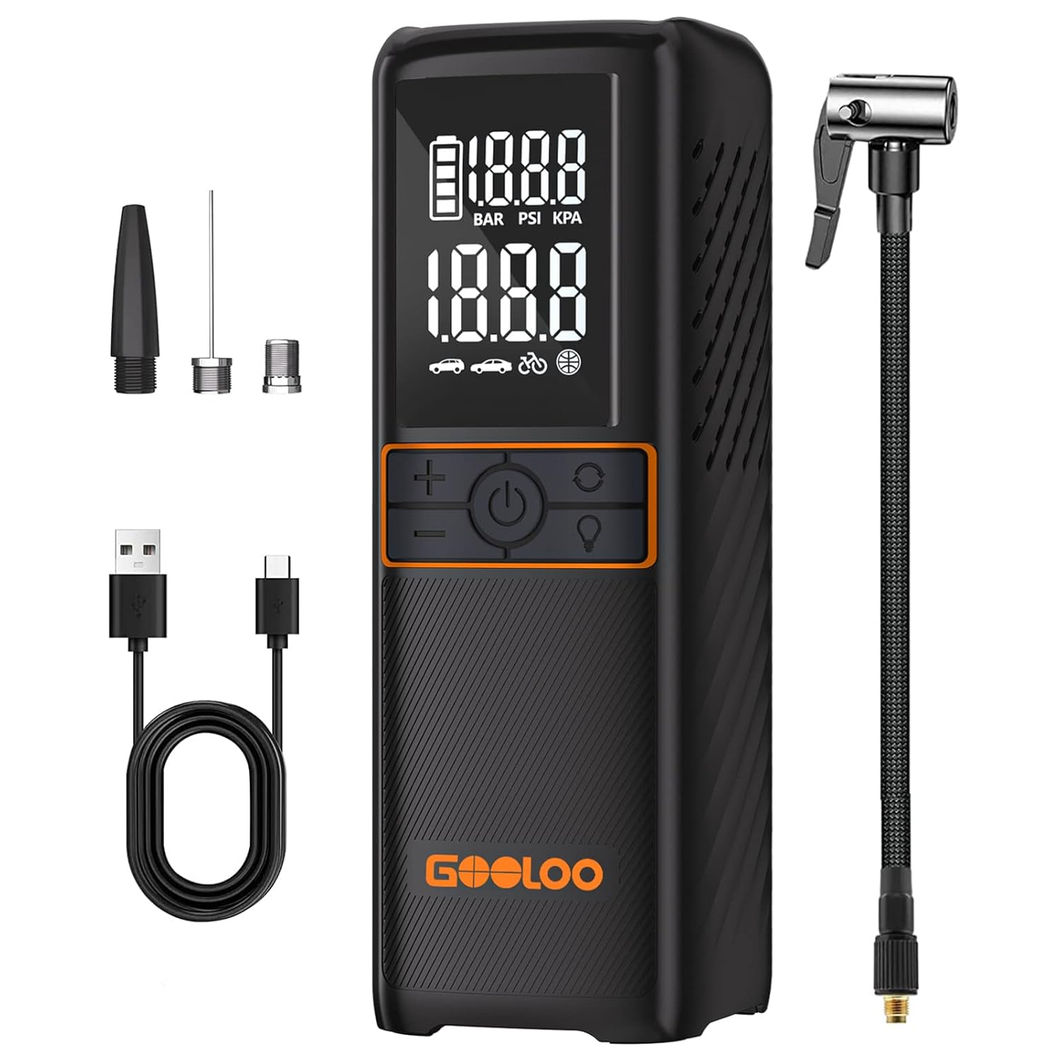 GOOLOO GT160 Tire Inflator Portable Air Compressor, 160PSI Portable