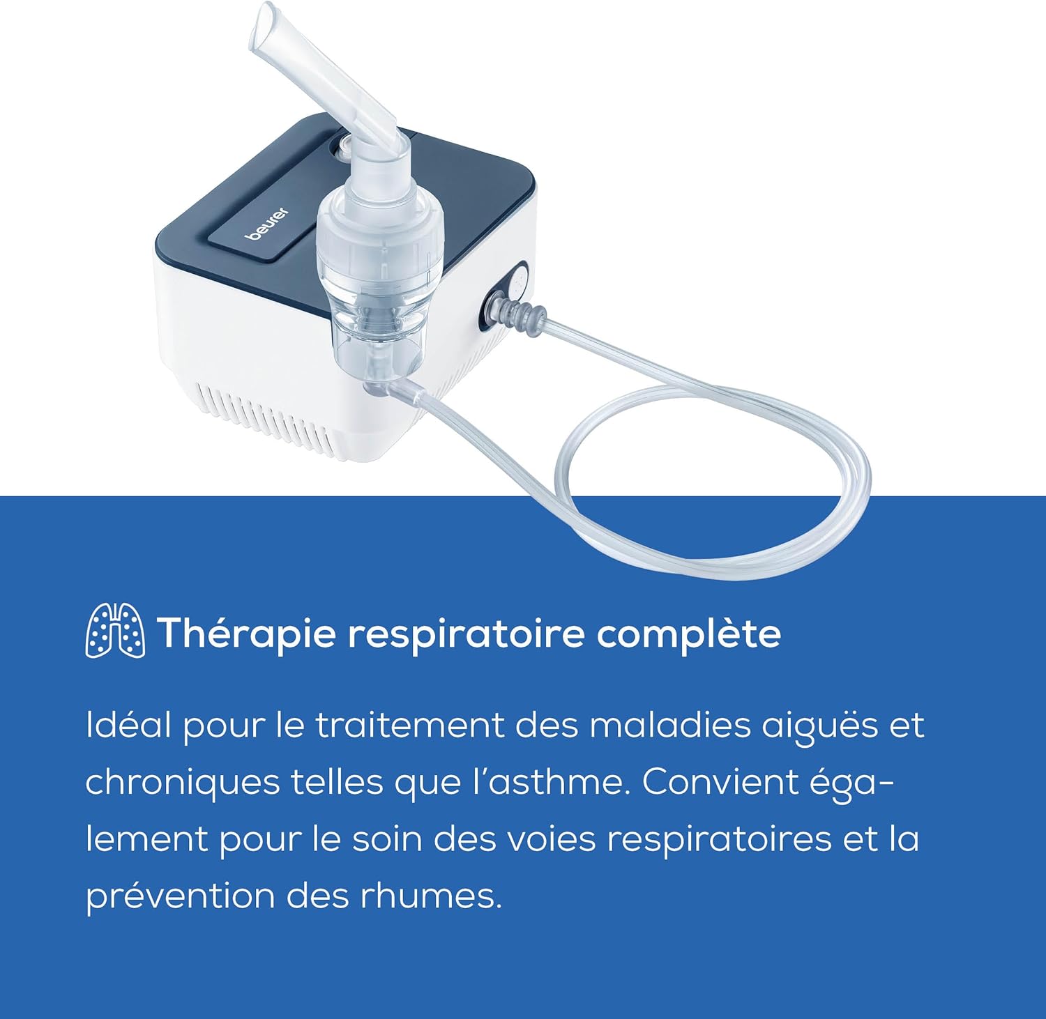 Beurer IH 16 Inhaler assembled with air hose and nebulizer