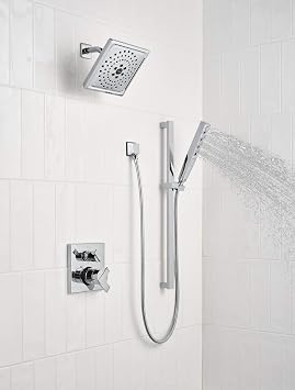 Delta Faucet Ara 17 Series 6-Setting Integrated Diverter Valve Trim Kit, Black Diverter Valve Trim Kit, Shower Trim Kit, Matte Black T27967-BL (Valve Not Included)