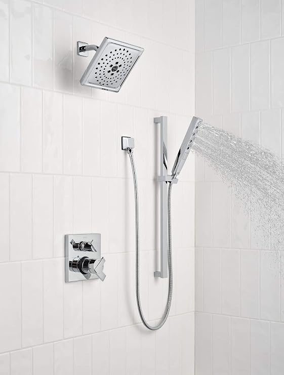 Delta Faucet Ara 17 Series 6-Setting Integrated Diverter Valve Trim Kit, Black Diverter Valve Trim Kit, Shower Trim Kit, Matte Black T27967-BL (Valve Not Included)