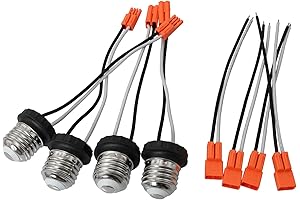 Christmas Light Adapter Male to Male: E26 Medium Socket Adapter