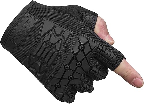 Miniatura 3 de Seibertron T.T.F.I.G 2.0 - Guantes tácticos de goma flexibles para hombre, protección para nudillos de goma, para caza, senderismo, airsoft,