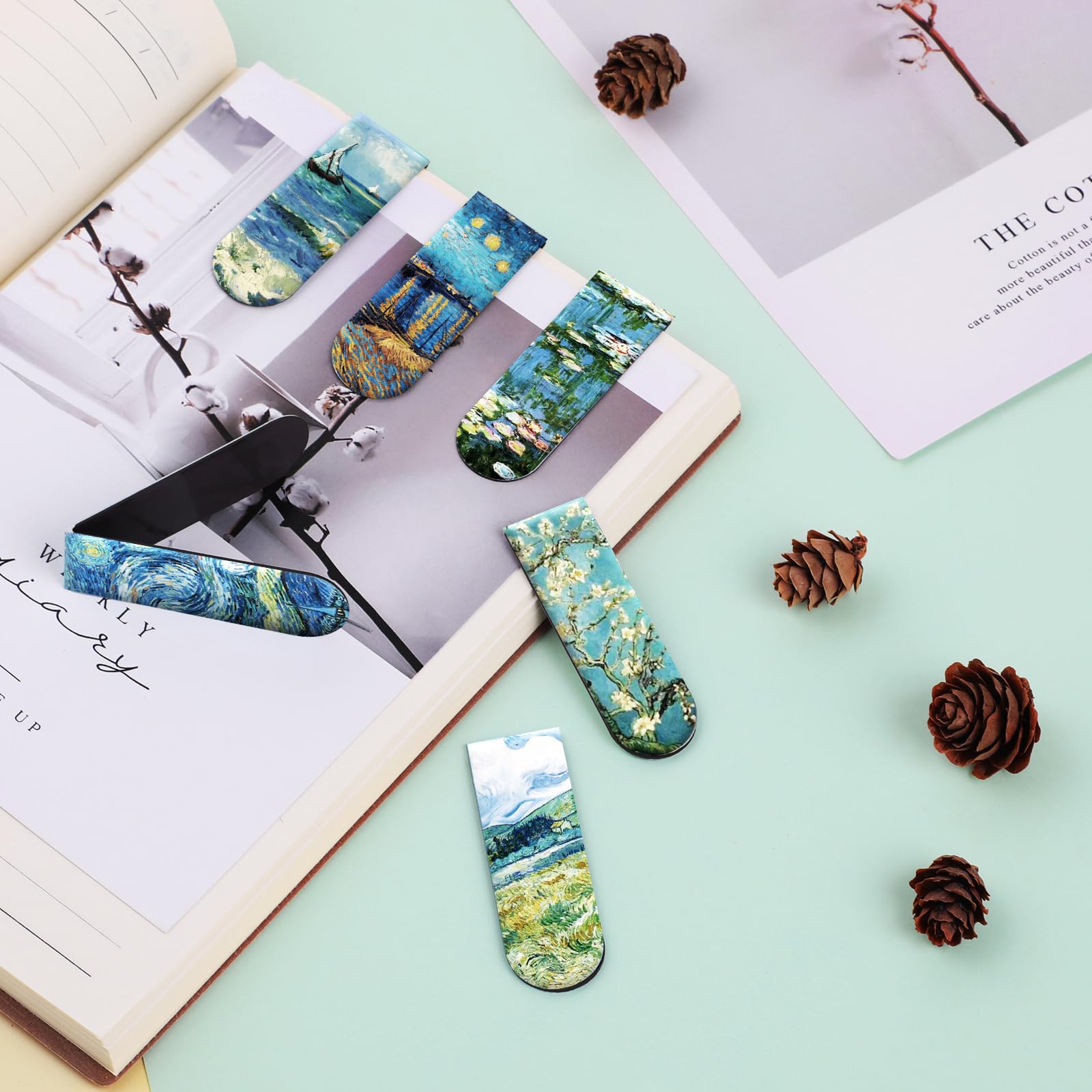 Amazon | Simpeak 磁気ブックマーク 12個入り マグネットしおり