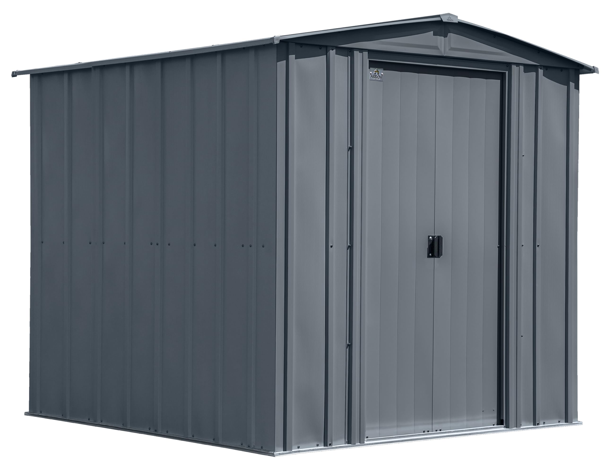 Photo 1 of Arrow Classic Steel Storage Shed, 6x7, Charcoal Charcoal 6' x 7'