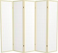 Vista 212 de Red Lantern Panel de ventana Shoji de 6 pies de alto, divisor de habitación de 3 paneles de palisandro