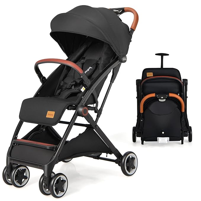 INFANS Lightweight Stroller Leather Handle
