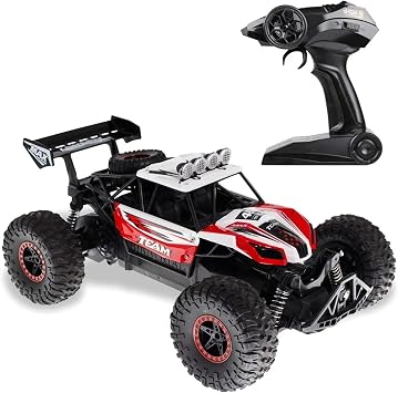 RC Car 1/16 2.4 GHz Remote Control Car Road RC Track Competitive Racing Car Toy Easy Operation Kids Elementary School Gift Color Red, Size 11.1 x 7.3 x 4.7 inches 28.2 x 18.5 x 12 cm