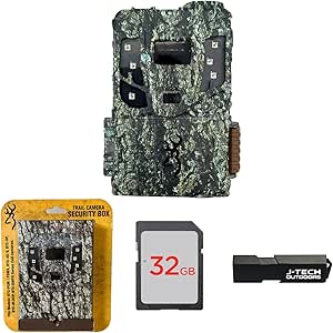 Browning Defender Pro Scout MAX Extreme HD Cellular Trail Game Camera (AT&T+VERIZON) Bundle Includes Security Box + 32GB Memory Card + J-TECH Card Reader (20MP) | BTCPSMXHD asin的图片