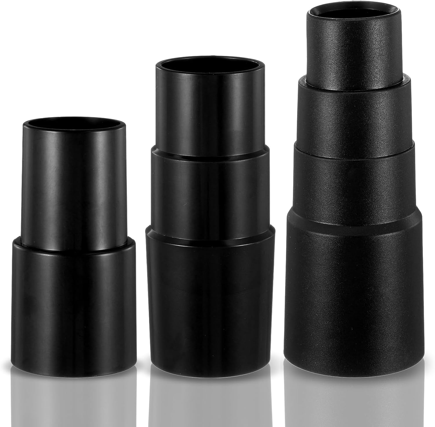 Vacuum Hose Adapter, 3 Pcs Vacuum Hose Kit Attachment Adapter Pool Supply, Vacuums Connector Attachment for Wet Dry Cleaner Connector Attachments Reducer 32mm to 35mm