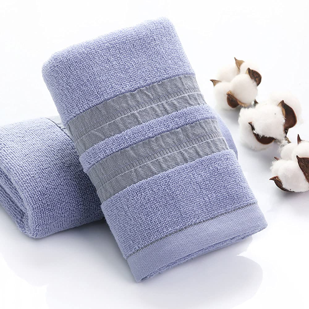 Serviette en coton 100% doux et absorbant, pack de 2 pour la salle de bain