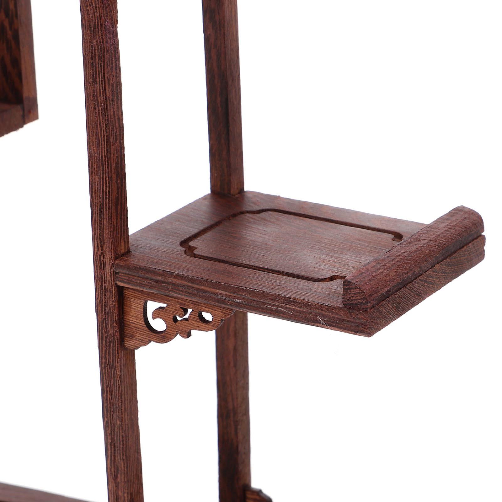 Antiker Schmuckständer aus Hartholz mit Künstlerischem Design Multifunktionaler Aufsteller für Wohnzimmer Dekoration und Elegante Präsentation