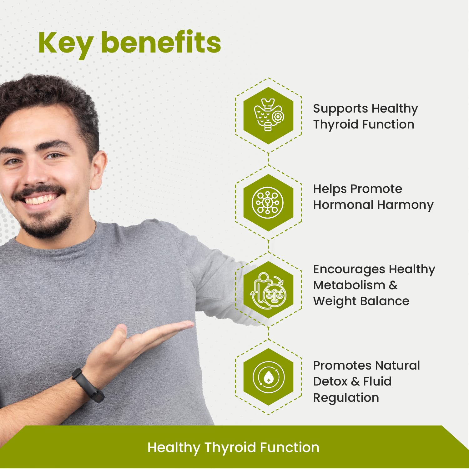 Green Milk TFN 34 Tablets | Ayurvedic Thyroid & Metabolic Wellness Supplement | Supports Thyroid Balance, Hormonal Harmony & Healthy Metabolism | Helps Maintain Energy, Weight Balance & Daily Vitality | Herbal Thyroid Care Formula | 5×30 Tablets — Amazon image 4