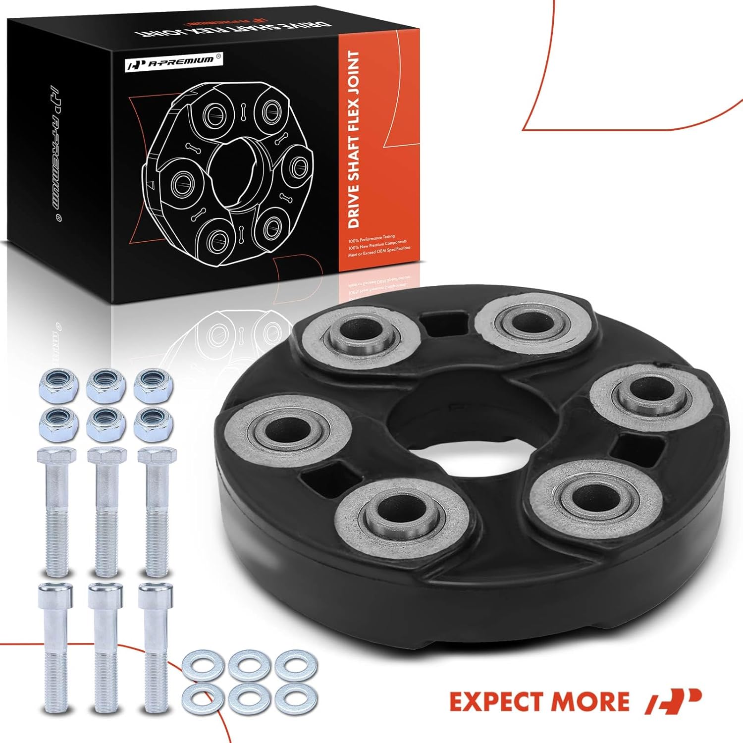 A-Premium Driveshaft Coupler Flex Joint Coupling with Accessory Compatible with Mercedes-Benz C230 1999-2000, C280 1994-1997, CLK320, E320, E330, S320, SL320, SLK230 & More, Replace# 1704100015