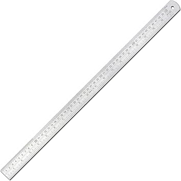 Amazon Com Vinca Ssra Stainless Steel Office Drawing Ruler 0 Inch 0 50cm With Conversion Table Measuring Tool Office Products