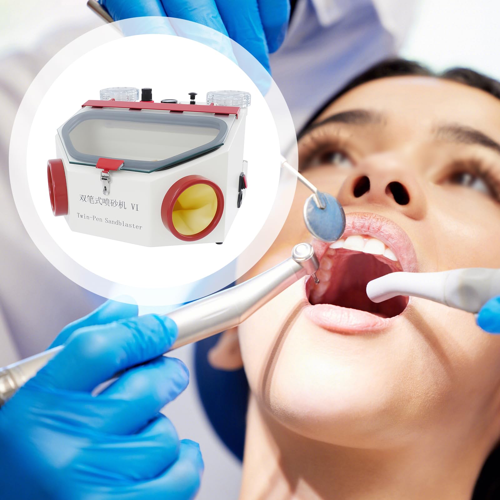 Sabbiatrice professionale 220 V lucidatrice sabbiatrice sabbiatrice sabbiatrice fine sabbiatrice tecnica dentale lucidatura