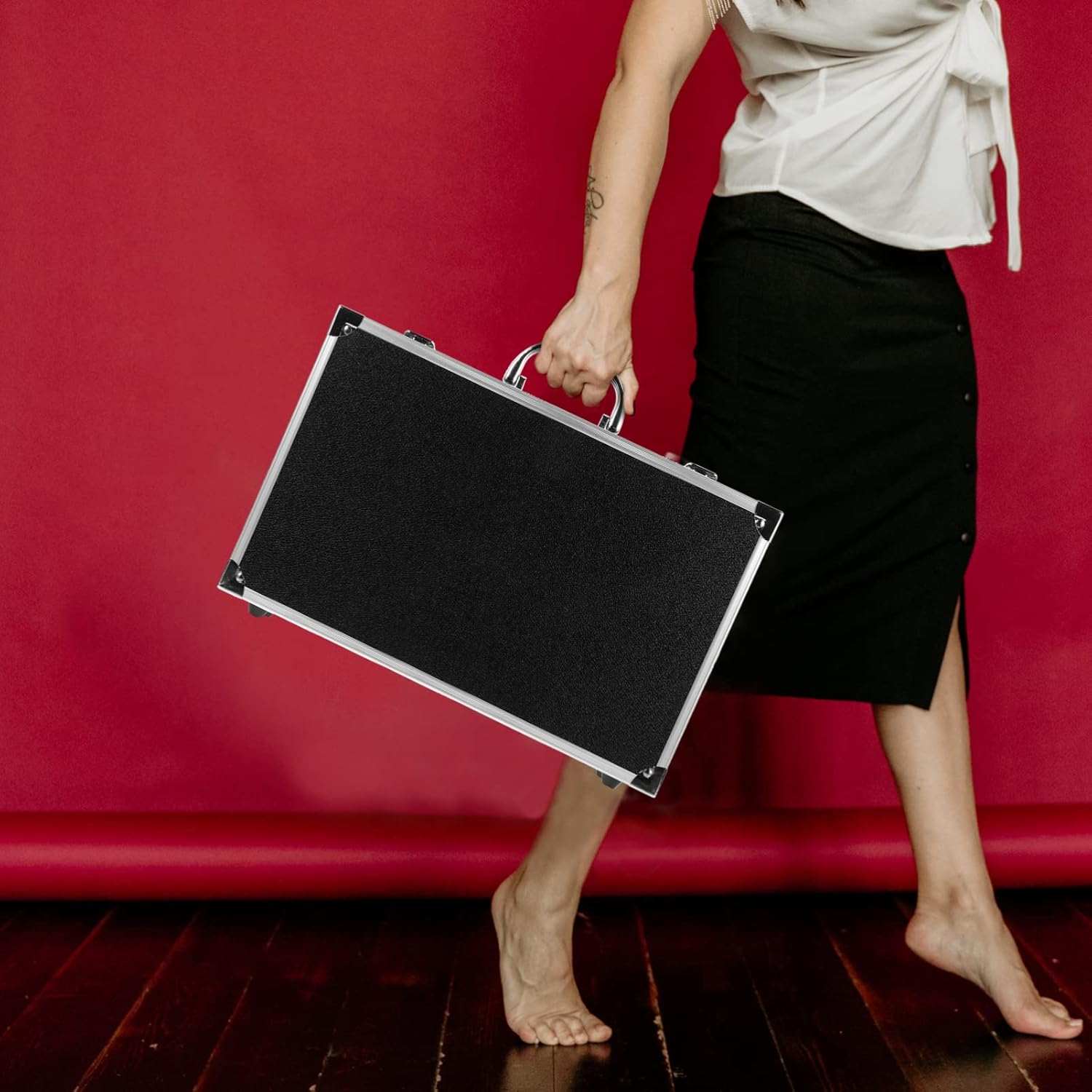 Vaguelly Cable Microphone Protective Case Shockproof Storage Box for Microphone Gym Use and Outdoor Travel Lightweight Design for Safe Equipment Organization