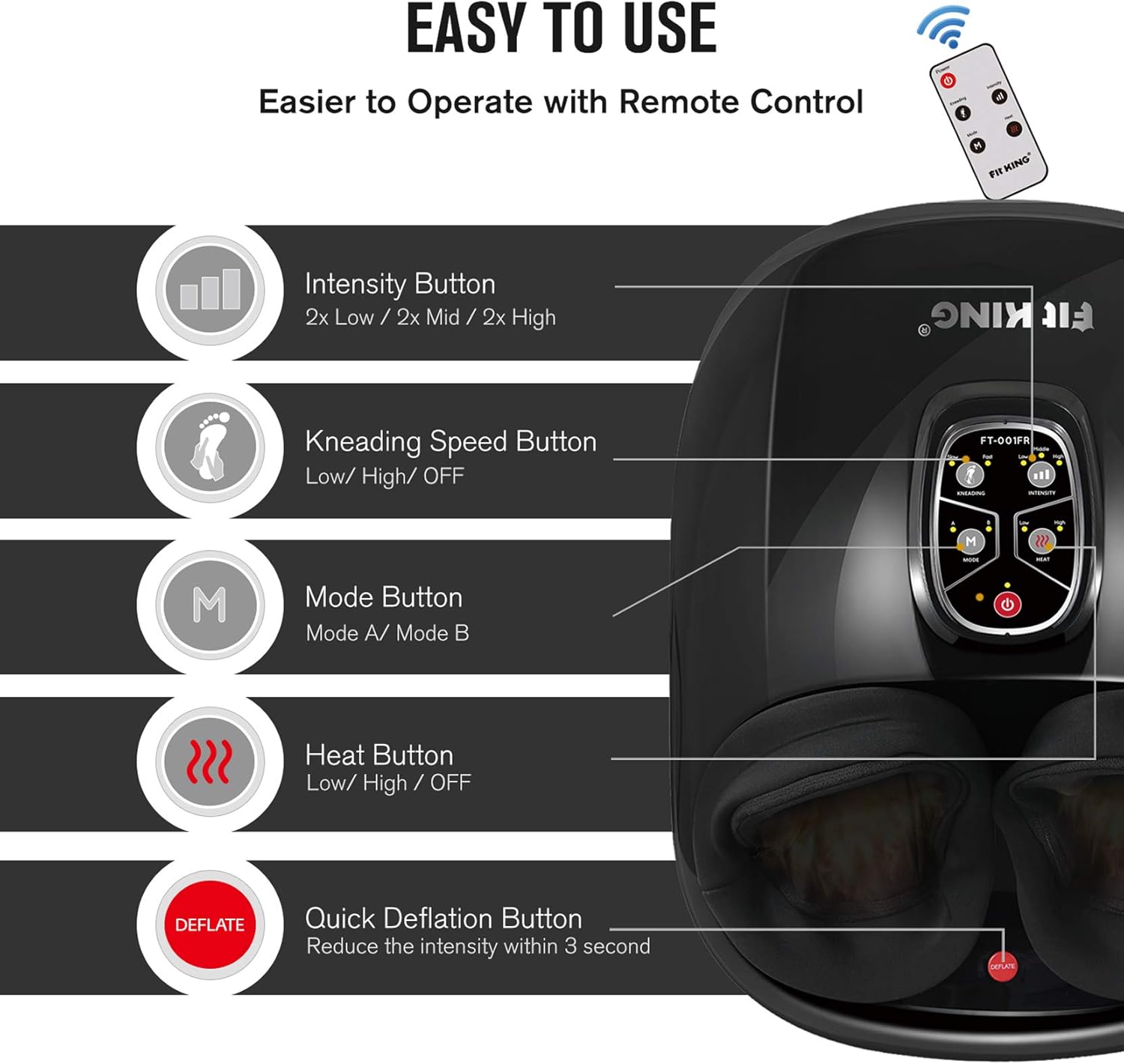 Person using foot massager at a desk