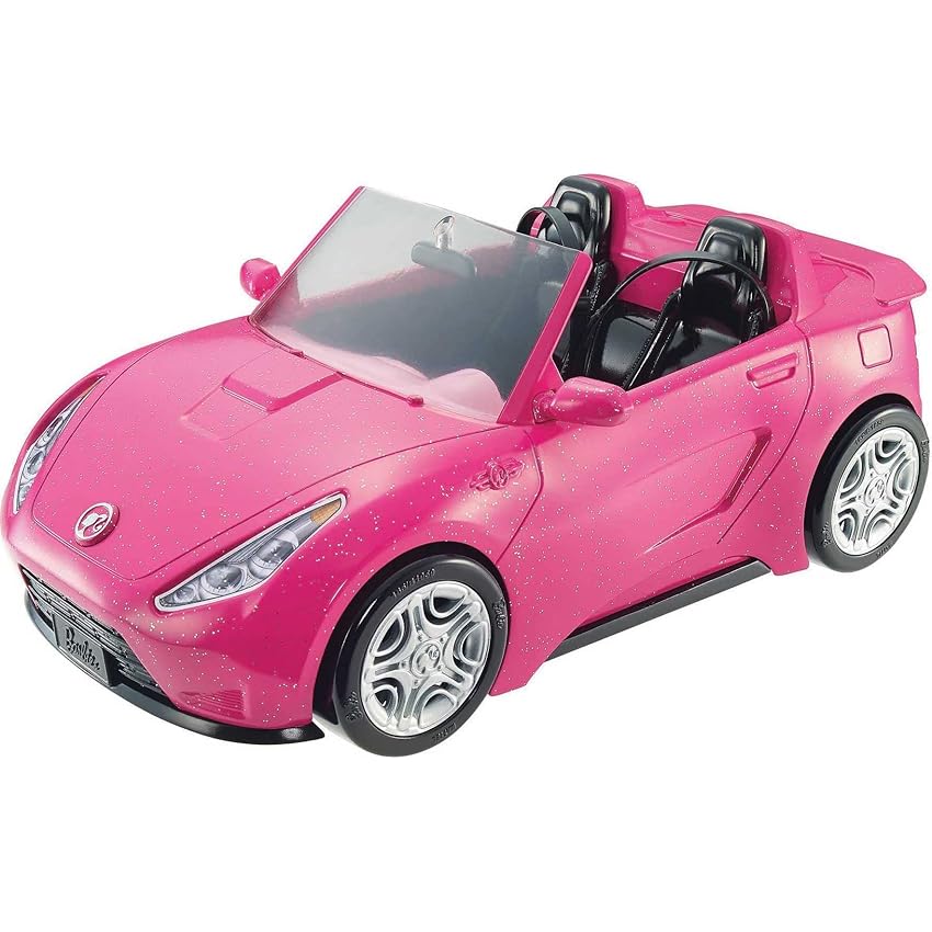 Immagine del prodotto Barbie – Barbie Cabrio Glamour, Macchina Sportiva Rosa per Bambole, Due Posti, Dettagli Realistici e Ruote che Girano, Giocattolo per Bambini 3+ anni, DVX59