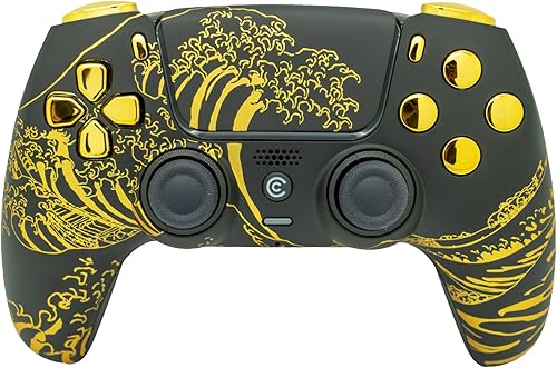 Miniatura 5 de Custom Wireless Controller Compatible with PS5 - Multiple Designs Available (Abstract Fusion) Abstracto Fusión,Galaxia Inferno,Jokester,Camuflaje