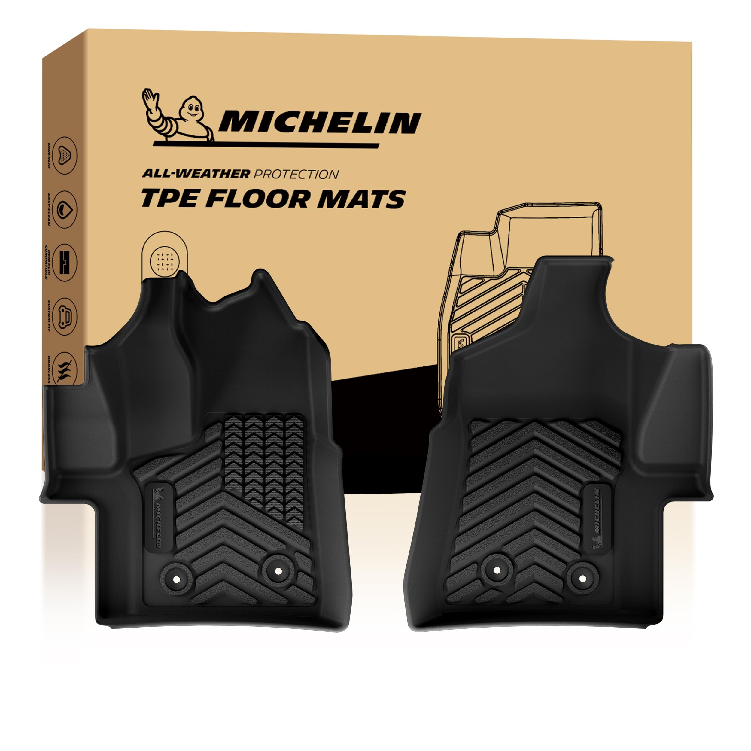 Michelin Vehicle Mats for 2022-2026 Transit 150/250/350/350HD Vinyl Floor