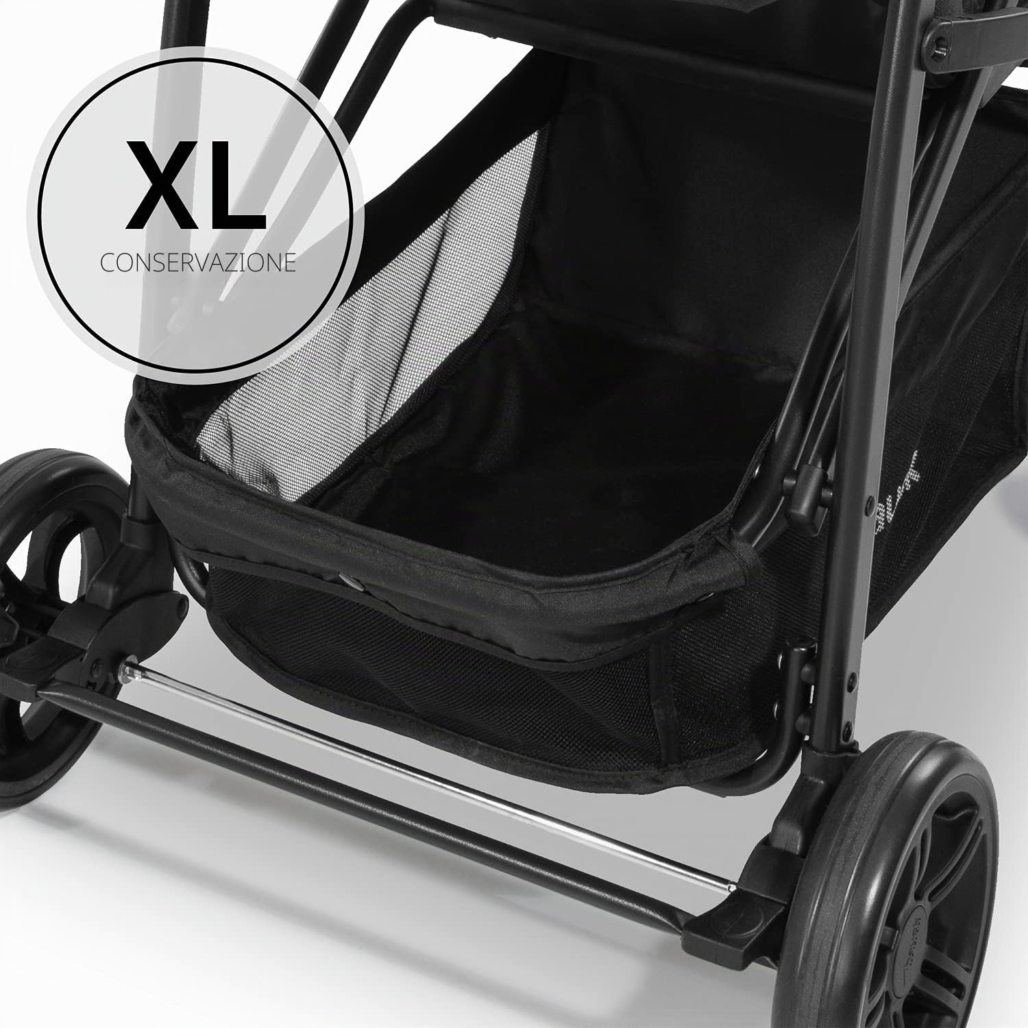 Hauck Rapid 4 Nero Passeggino fino a 22 kg Ruote Antiforatura Pieghevole