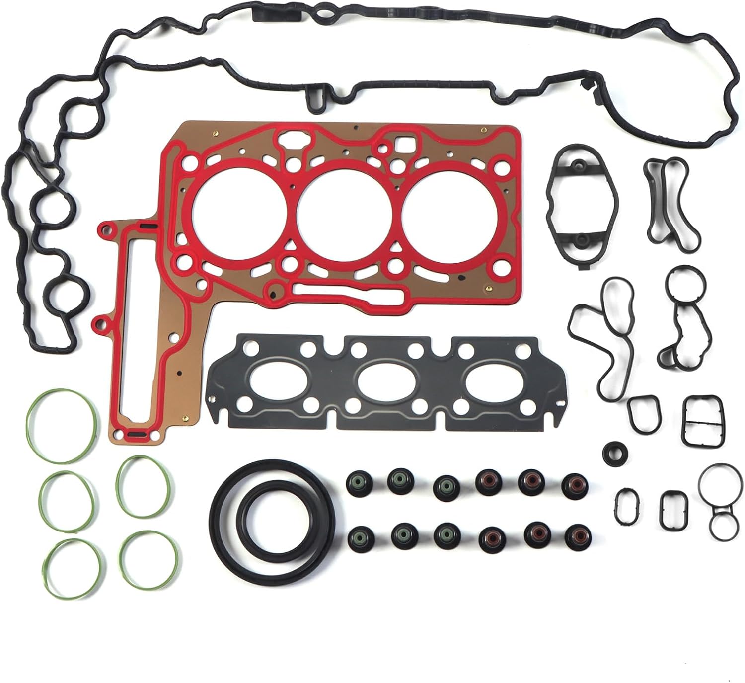B38 Engine Cylinder Head Gasket Set Fits for BMW F20 F21 F45 F46 F48 116i 118i 218i 318i 418i X1 X2, Mini Cooper/Cooper Countryman/Cooper Clubman B38A15 1.5T Turbo Engine OE 11128618520