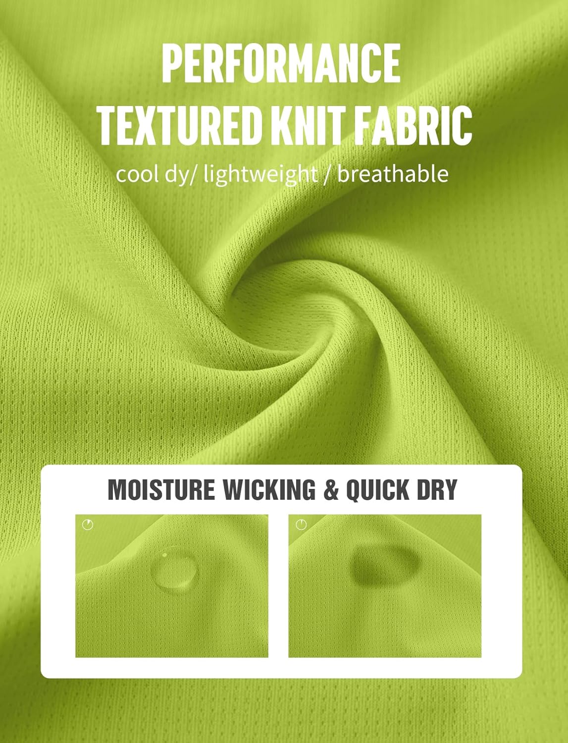 Zengjo Running Shirts for Men Quick Dry Performance T-Shirt Moisture-Wicking Athletic Tee for Gym Workout Training - Image 6