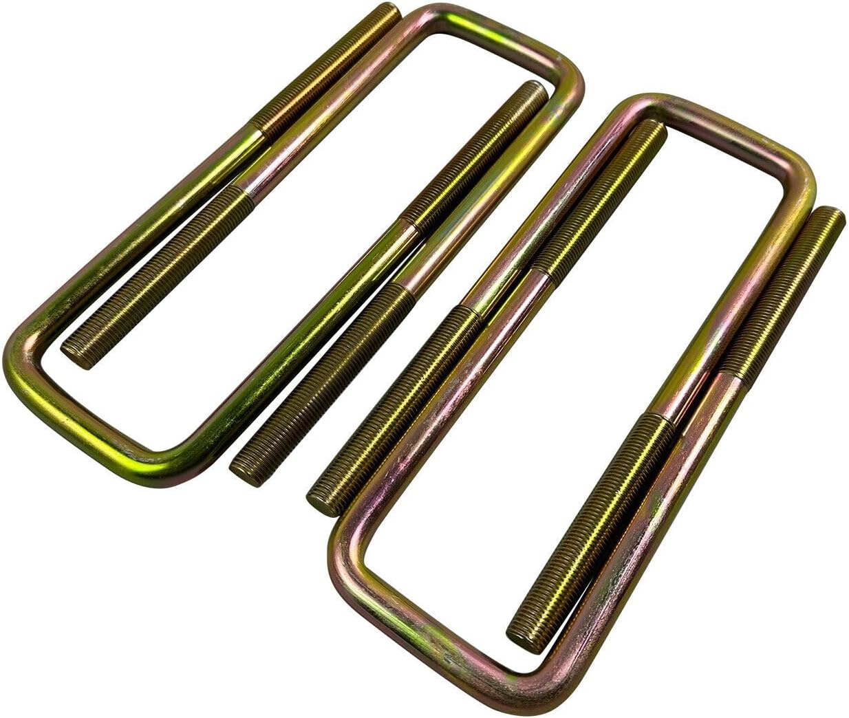 4PCS Square U-Bolts 2.5" Wide Leaf Springs 8.75" Long Compatible with 1988-2019 Chevy Silverado GMC Sierra 1500 w/Hardware